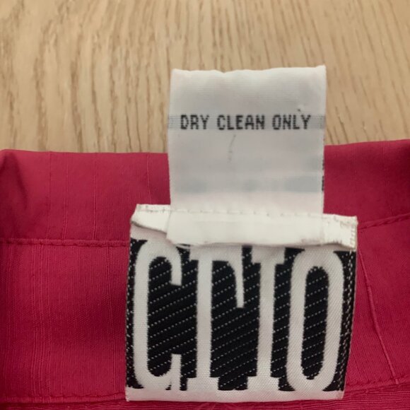 Vintage CLIO Silk Blouse Plum Berry Color Size 12 Elegant Work Shirt - Picture 4 of 15